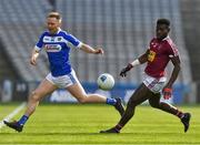 6 April 2019; Paul Cahillane of Laois in action against Boidu Sayeh of Westmeath during the Allianz Football League Division 3 Final match between Laois and Westmeath at Croke Park in Dublin. Photo by Ray McManus/Sportsfile