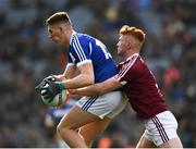 6 April 2019; Evan O’Carroll of Laois in action against Ronan Wallace of Westmeath during the Allianz Football League Division 3 Final match between Laois and Westmeath at Croke Park in Dublin. Photo by Ray McManus/Sportsfile