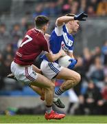 6 April 2019; James Dolan of Westmeath drags down Marty Scully of Laois, for which he received a black card, during the Allianz Football League Division 3 Final match between Laois and Westmeath at Croke Park in Dublin. Photo by Ray McManus/Sportsfile