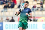 6 April 2019; Tiernan O’Halloran of Connacht Rugby warms up prior to the Guinness Pro14 Round 19 game between Zebre Rugby Club and Connacht Rugby at Stadio Lanfranchi in Parma, Italy. Photo by Roberto Bregani/Sportsfile
