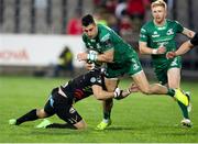 6 April 2019; Tiernan O’Halloran of Connacht is tackled by Francois Brummer of Zebre during the Guinness PRO14 Round 19 game between Zebre Rugby Club and Connacht Rugby at Stadio Lanfranchi in Parma, Italy. Photo by Roberto Bregani/Sportsfile