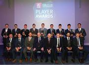6 April 2019; The AIB GAA Club Hurling Team of the Year, with Uachtarán Chumann Lúthchleas Gael John Horan and Denis O'Callaghan, Head of AIB Retail Banking, at the AIB GAA Club Player 2018/19 Awards at Croke Park in Dublin. Photo by Stephen McCarthy/Sportsfile