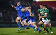 6 April 2019; Max Deegan of Leinster makes a break during the Guinness PRO14 Round 19 match between Leinster and Benetton at the RDS Arena in Dublin. Photo by Ramsey Cardy/Sportsfile