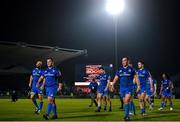 6 April 2019; Leinster players walk off the pitch following the Guinness PRO14 Round 19 match between Leinster and Benetton at the RDS Arena in Dublin. Photo by Ramsey Cardy/Sportsfile