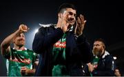 6 April 2019; Sebastian Negri da Ollegio of Benetton celebrates following the Guinness PRO14 Round 19 match between Leinster and Benetton at the RDS Arena in Dublin. Photo by David Fitzgerald/Sportsfile