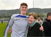 6 April 2019; Cashel Community School manager Richie Ryan is congratulated by his mother Annette after the Lidl All Ireland Post Primary School Junior C Final match between Cashel Community School and FCJ Bunclody at St Molleran’s in Carrickbeg, Co. Waterford. Photo by Diarmuid Greene/Sportsfile