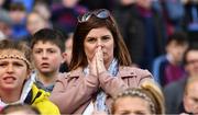 6 April 2019; Supporters of Naas CBS watch the last moments of the Masita GAA Post Primary Schools Hogan Cup Senior A Football match between Naas CBS and St Michaels College Enniskillen at Croke Park in Dublin. Photo by Ray McManus/Sportsfile