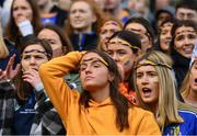 6 April 2019; Supporters of Naas CBS watch the last moments of the Masita GAA Post Primary Schools Hogan Cup Senior A Football match between Naas CBS and St Michaels College Enniskillen at Croke Park in Dublin. Photo by Ray McManus/Sportsfile