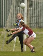 6 April 2019; Caoilinn Casey of Cashel Community School in action against of Katie Bates FCJ Bunclody during the Lidl All Ireland Post Primary School Junior C Final match between Cashel Community School and FCJ Bunclody at St Molleran’s in Carrickbeg, Co. Waterford. Photo by Diarmuid Greene/Sportsfile