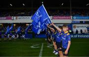 6 April 2019; Ratoath RFC flagbearers at the Guinness PRO14 Round 19 match between Leinster and Benetton at the RDS Arena in Dublin. Photo by Ramsey Cardy/Sportsfile
