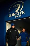 6 April 2019; Leinster backs coach Felipe Contepomi, left, and kicking coach and head analyst Emmet Farrell ahead of the Guinness PRO14 Round 19 match between Leinster and Benetton at the RDS Arena in Dublin. Photo by Ramsey Cardy/Sportsfile