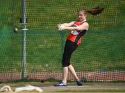 07 April 2019; Adrienne Gallen of Lifford Strabane A.C., Co. Donegal, competing in the Women's Hammer (3kg) during the AAI National Spring Throws at AIT in Athlone, Co Westmeath.  Photo by Harry Murphy/Sportsfile
