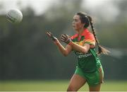 6 April 2019; Clia Creaney of St Catherine's, Armagh, during the Lidl All Ireland Post Primary School Junior A Final match between Coláiste Bhaile Chláir, Claregalway, Galway, and St Catherine’s, Armagh, at Philly McGuinness Memorial Park in Mohill in Co Leitrim. Photo by Stephen McCarthy/Sportsfile