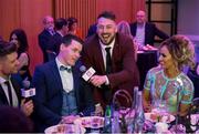 6 April 2019; The Two Johnnies interview TJ Reid of Ballyhale Shamrocks during the AIB GAA Club Player 2018/19 Awards at Croke Park in Dublin. Photo by Stephen McCarthy/Sportsfile