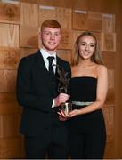 6 April 2019; AIB GAA Club Hurler of the Year Adrian Mullen of Ballyhale Shamrocks with partner Laura MacDonald at the AIB GAA Club Player 2018/19 Awards at Croke Park in Dublin. Photo by Stephen McCarthy/Sportsfile