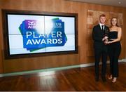 6 April 2019; AIB GAA Club Hurler of the Year Adrian Mullen of Ballyhale Shamrocks with partner Laura MacDonald at the AIB GAA Club Player 2018/19 Awards at Croke Park in Dublin. Photo by Stephen McCarthy/Sportsfile