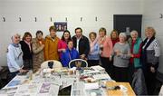 8 April 2019; RTÉ gaelic games correspondent Marty Morrissey visits the St Colmcilles GAA Club art class following the unveiling of the new GAA manifesto in both Irish and English at St Colmcilles GAA Club in Bettystown, Co Meath. The manifesto is an affirmation of the GAA's mission, vision and values, and a celebration of all the people who make the Association what it is. The intention is for the manifesto to be proudly displayed across the GAA network and wherever Gaelic Games are played at home and abroad&quot;. It marks the start of a wider support message that celebrates belonging to the GAA, which is centered around the statement: ‘GAA – Where We All Belong’ / CLG – Tá Áit Duinn Uilig’. Photo by Stephen McCarthy/Sportsfile