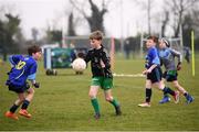 8 April 2019; Juvenile players at St Colmcilles GAA Club prior to the unveiling of the new GAA manifesto in both Irish and English at St Colmcilles GAA Club in Bettystown, Co Meath. The manifesto is an affirmation of the GAA's mission, vision and values, and a celebration of all the people who make the Association what it is. The intention is for the manifesto to be proudly displayed across the GAA network and wherever Gaelic Games are played at home and abroad&quot;. It marks the start of a wider support message that celebrates belonging to the GAA, which is centered around the statement: ‘GAA – Where We All Belong’ / CLG – Tá Áit Duinn Uilig’. Photo by Stephen McCarthy/Sportsfile