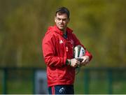 8 April 2019; Munster head coach Johann van Graan during Munster Rugby Squad Training at the University of Limerick in Limerick. Photo by Harry Murphy/Sportsfile