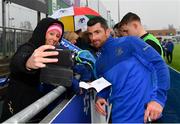 8 April 2019; Rob Kearney during a signing session for Leinster Rugby season ticket holders at Energia Park in Donnybrook, Dublin. Photo by Ramsey Cardy/Sportsfile