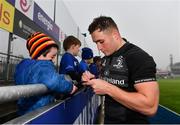 8 April 2019; Jordan Larmour during a signing session for Leinster Rugby season ticket holders at Energia Park in Donnybrook, Dublin. Photo by Ramsey Cardy/Sportsfile