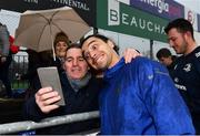8 April 2019; James Lowe during a signing session for Leinster Rugby season ticket holders at Energia Park in Donnybrook, Dublin. Photo by Ramsey Cardy/Sportsfile