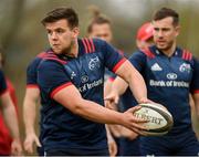 8 April 2019; James French during Munster Rugby Squad Training at the University of Limerick in Limerick. Photo by Harry Murphy/Sportsfile