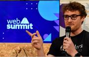 10 April 2019; Paddy Cosgrave, CEO at Web Summit, during Web Summit Meetup at Web Summit HQ, Tramway House in Dublin. Picture credit: Sam Barnes / Web Summit via Sportsfile