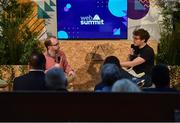10 April 2019; Paddy Cosgrave, CEO at Web Summit, right, and Chris Slowe, CTO at Reddit, during Web Summit Meetup at Web Summit HQ, Tramway House in Dublin. Picture credit: Sam Barnes / Web Summit via Sportsfile