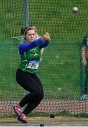7 April 2019; Zoe Mohan of Cushinstown A.C., Co. Meath, competing in the Women's Hammer during the AAI National Spring Throws at AIT in Athlone, Co Westmeath.  Photo by Harry Murphy/Sportsfile