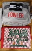 12 April 2019; A detailed view of the Liverpool FC Legends jersey and captain's armband of Robbie Fowler prior to the Sean Cox Fundraiser match between the Republic of Ireland XI and Liverpool FC Legends at the Aviva Stadium in Dublin. Photo by Stephen McCarthy/Sportsfile.