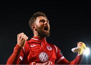 12 April 2019; Kyle Callan-McFadden of Sligo Rovers celebrates following the SSE Airtricity League Premier Division match between Sligo Rovers and Dundalk at The Showgrounds in Sligo. Photo by Eóin Noonan/Sportsfile