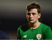 12 April 2019; Daragh Ellison of Republic of Ireland following the SAFIB Centenary Shield Under 18 Boys' International match between Republic of Ireland and England at Dalymount Park in Dublin. Photo by Ben McShane/Sportsfile