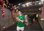 12 April 2019; Sean St Ledger of Republic of Ireland XI following the Sean Cox Fundraiser match between the Republic of Ireland XI and Liverpool FC Legends at the Aviva Stadium in Dublin. Photo by Stephen McCarthy/Sportsfile