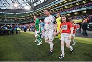 12 April 2019; Robbie Folwer of Liverpool FC Legends walks out prior to the Sean Cox Fundraiser match between the Republic of Ireland XI and Liverpool FC Legends at the Aviva Stadium in Dublin. Photo by Stephen McCarthy/Sportsfile