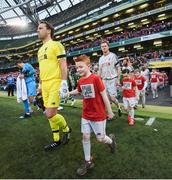 12 April 2019; Sander Westerveld of Liverpool FC Legends walks out prior to the Sean Cox Fundraiser match between the Republic of Ireland XI and Liverpool FC Legends at the Aviva Stadium in Dublin. Photo by Stephen McCarthy/Sportsfile