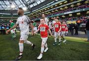 12 April 2019; Jermaine Pennant of Liverpool FC Legends walks out prior to the Sean Cox Fundraiser match between the Republic of Ireland XI and Liverpool FC Legends at the Aviva Stadium in Dublin. Photo by Stephen McCarthy/Sportsfile