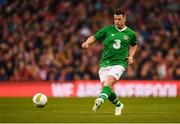12 April 2019; Ian Harte of Republic of Ireland XI during the Sean Cox Fundraiser match between the Republic of Ireland XI and Liverpool FC Legends at the Aviva Stadium in Dublin. Photo by Stephen McCarthy/Sportsfile