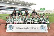 13 April 2019; St. Fechins GAA Termonfeckin Co Louth pictured at the Littlewoods Ireland Go Games Provincial Days in Croke Park. This year over 6,000 boys and girls aged between six and twelve represented their clubs in a series of mini blitzes and just like their heroes got to play in Croke Park. Photo by Matt Browne/Sportsfile