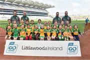 13 April 2019; Castledaly GAA Club Co Westmeath pictured at the Littlewoods Ireland Go Games Provincial Days in Croke Park. This year over 6,000 boys and girls aged between six and twelve represented their clubs in a series of mini blitzes and just like their heroes got to play in Croke Park. Photo by Matt Browne/Sportsfile