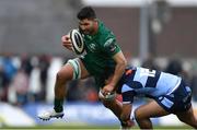 13 April 2019; Colby Fainga’a of Connacht is tackled by Willis Halaholo of Cardiff Blues during the Guinness PRO14 Round 20 match between Connacht and Cardiff Blues at The Sportsground in Galway. Photo by Piaras Ó Mídheach/Sportsfile
