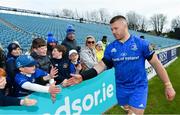 13 April 2019; Seán O'Brien of Leinster with supporters following the Guinness PRO14 Round 20 match between Leinster and Glasgow Warriors at the RDS Arena in Dublin. Photo by Ramsey Cardy/Sportsfile