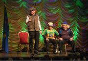13 April 2019; Leinster team Paul Delahunty, Noel Shannon, Shane Shannon, Elaine Breslin, Tom Malone, Petronella Curran and Michelle O’Hara from Milltown, Kildare, competing in the Léiriú catagory during the Scór Sinsir All Ireland Finals at the TF Royal hotel and theatre, Old Westport road in Castlebar, Co Mayo. Photo by Eóin Noonan/Sportsfile