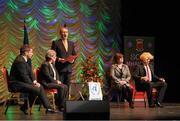 13 April 2019; Leinster team Paul Delahunty, Noel Shannon, Shane Shannon, Elaine Breslin, Tom Malone, Petronella Curran and Michelle O’Hara from Milltown, Kildare, competing in the Léiriú catagory during the Scór Sinsir All Ireland Finals at the TF Royal hotel and theatre, Old Westport road in Castlebar, Co Mayo. Photo by Eóin Noonan/Sportsfile