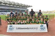 13 April 2019; Ballylinan GAA, Co. Laois, pictured at the Littlewoods Ireland Go Games Provincial Days in Croke Park. This year over 6,000 boys and girls aged between six and twelve represented their clubs in a series of mini blitzes and just like their heroes got to play in Croke Park. Photo by Matt Browne/Sportsfile