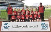 13 April 2019; Coolkenno GAA Club, Co. Wicklow, pictured at the Littlewoods Ireland Go Games Provincial Days in Croke Park. This year over 6,000 boys and girls aged between six and twelve represented their clubs in a series of mini blitzes and just like their heroes got to play in Croke Park. Photo by Matt Browne/Sportsfile