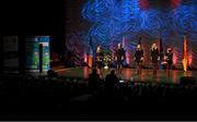 13 April 2019; Munster team Rachel Hodnett Rachel O’Sullivan, Aine Fitzgerald, Ashlie O’Sullivan and Amy O’Sullivan from St. James, Cork, competing in the Bailéad Ghrúpa catagory during the Scór Sinsir All Ireland Finals at the TF Royal hotel and theatre, Old Westport road in Castlebar, Co Mayo. Photo by Eóin Noonan/Sportsfile