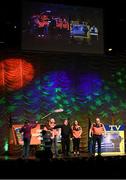 13 April 2019; Connacht team Michael Gunn, Anne Marie Gunn, Eric Murray, Vinnie Gleeson, Margaret Regan, Geraldine O'Connor, Sarah Kane and Peadar McCaffrey from Elphin, Roscommon, competing in the Léiriú catagory during the Scór Sinsir All Ireland Finals at the TF Royal hotel and theatre, Old Westport road in Castlebar, Co Mayo. Photo by Eóin Noonan/Sportsfile