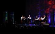 13 April 2019; Connacht team Cian Mc Namara, Ethan McNea, Conor Cafferkey, Patrick Cafferkey and Michael Lavelle from Achill, Mayo, competing in the Ceol Uirlise catagory during the Scór Sinsir All Ireland Finals at the TF Royal hotel and theatre, Old Westport road in Castlebar, Co Mayo. Photo by Eóin Noonan/Sportsfile