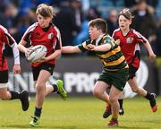 13 April 2019; Action from the Bank of Ireland Half-Time Minis between St. Bridget's Rugby Club Foxrock and West Offaly Lions at the Guinness PRO14 Round 20 match between Leinster and Glasgow Warriors at the RDS Arena in Dublin. Photo by Ben McShane/Sportsfile